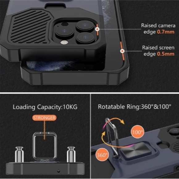 Wallet Case Designed for iPhone 13 Pro Max Case 6.7"in W/Card Holder Slot Stand - Picture 4 of 11